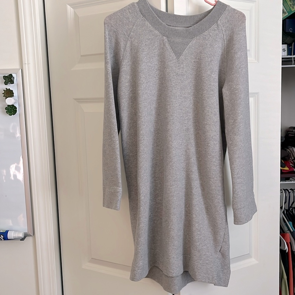 Madewell Gray Long Sleeve Dress